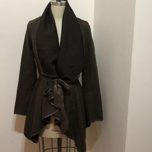 Brown wrap jacket
